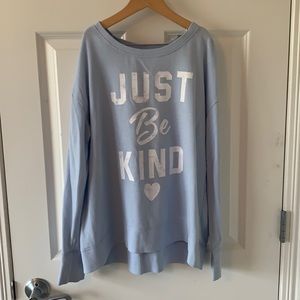 Justice 18/20 Light Blue Thin Sweatshirt
